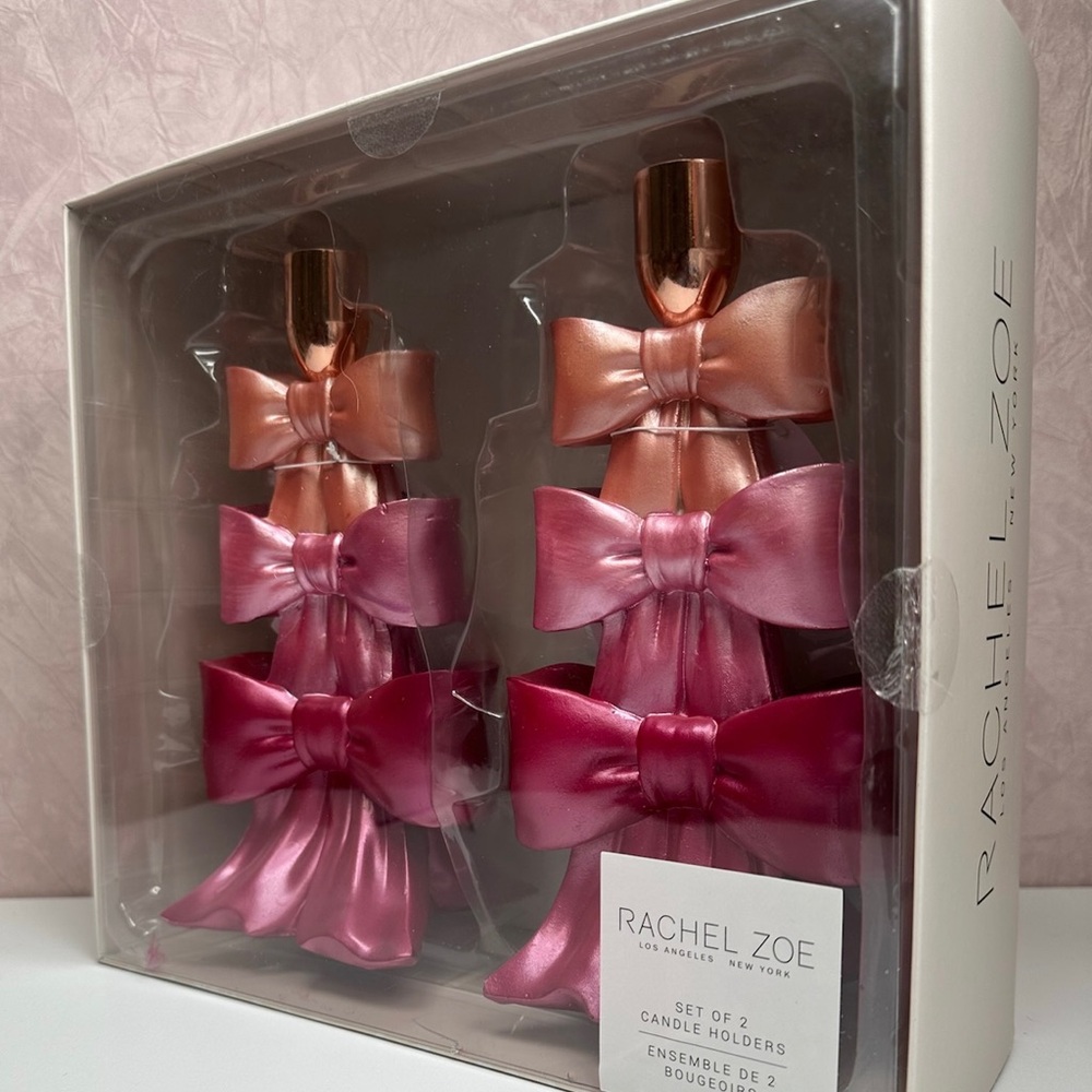 Rachel Zoe Tiered Bow Candle Holders - Picture 5 of 11